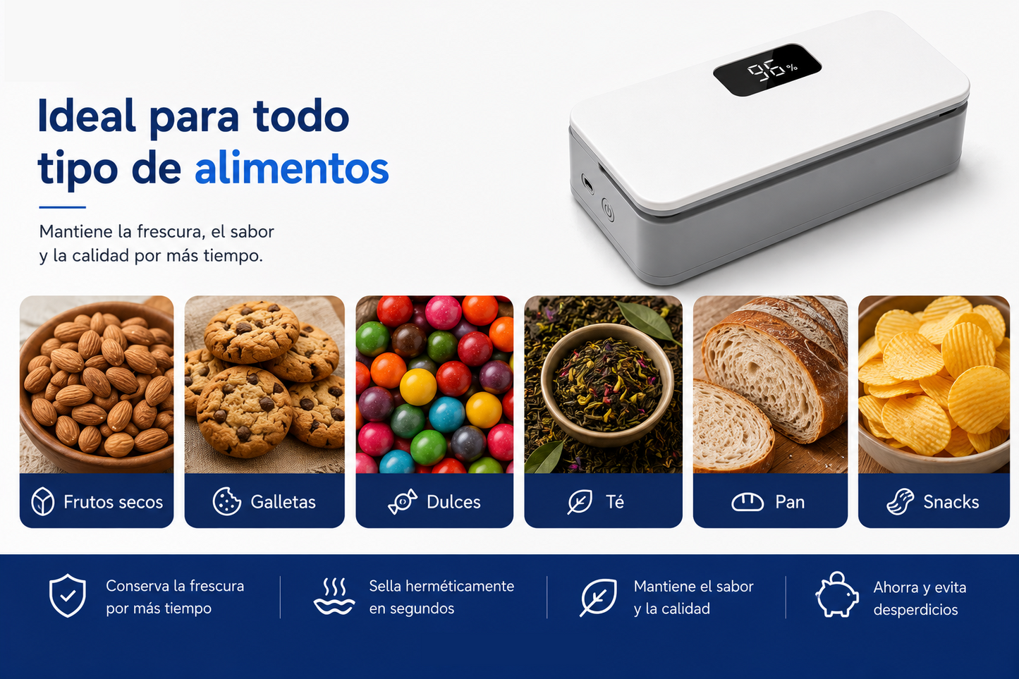 Selladora de bolsas mini 2 en 1