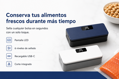 Selladora de bolsas mini 2 en 1