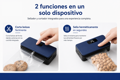 Selladora de bolsas mini 2 en 1