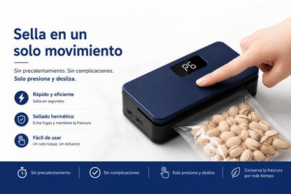 Selladora de bolsas mini 2 en 1