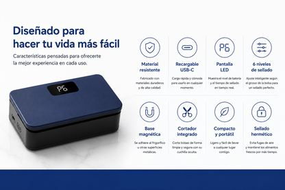 Selladora de bolsas mini 2 en 1