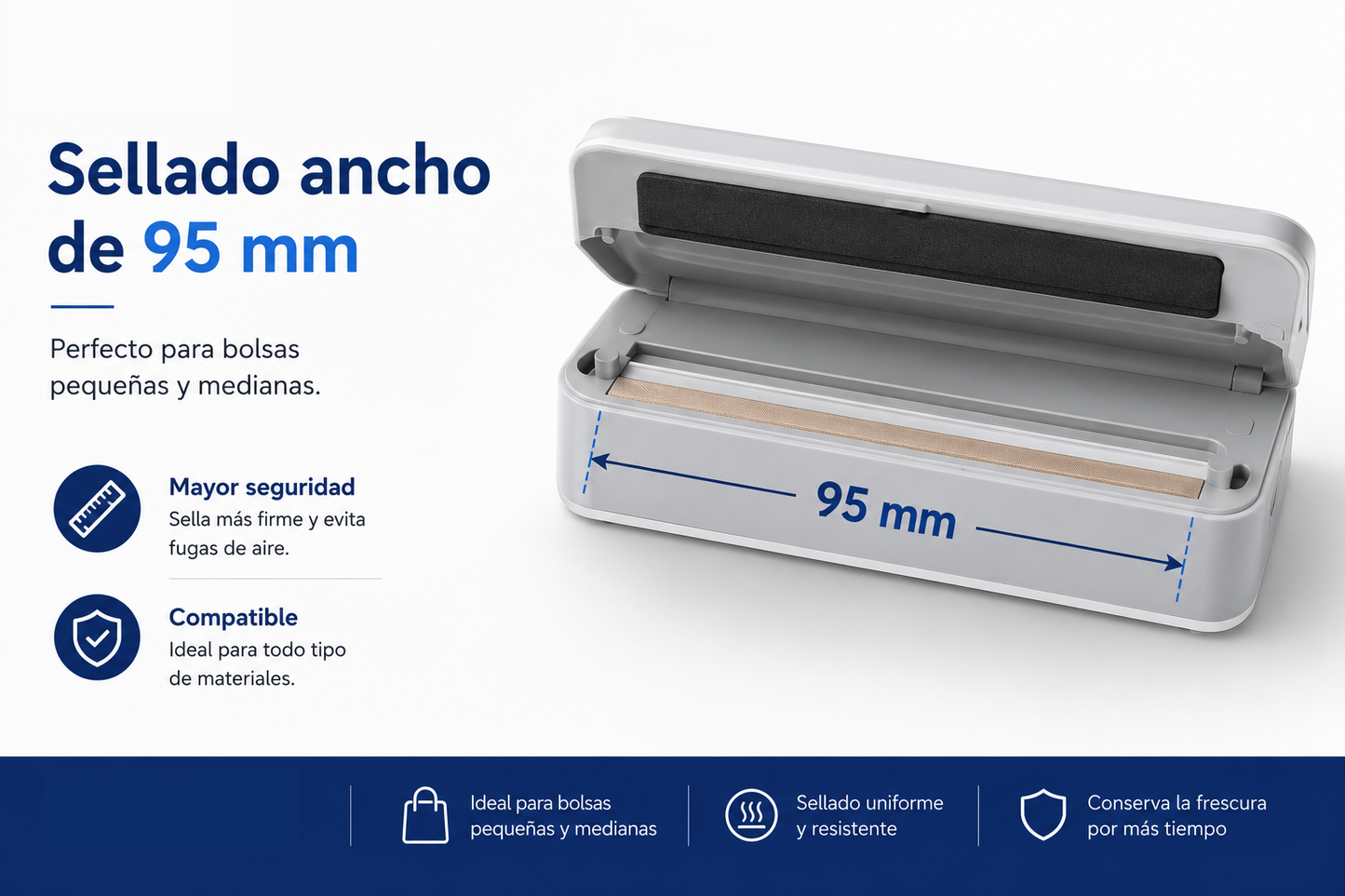 Selladora de bolsas mini 2 en 1